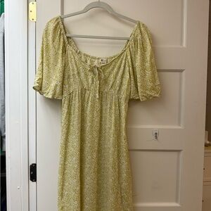 Billabong Yellow Floral Midi Dress